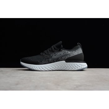 Buy Nike Epic React Flyknit Black Dark Grey-Pure Platinum AQ0067-001 and WoSize Shoes